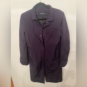 LONDON FOG TRENCH COAT. SIZE M. DARK PURPLE (PLUM)